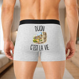Boxer Homme Dijon c’est la vie – Impression au dos