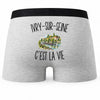 Boxer Homme Ivry-sur-Seine c’est la vie – Impression au dos