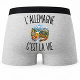 Boxer Homme L’Allemagne c’est la vie – Impression au dos