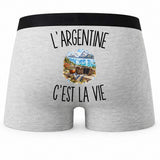 Boxer Homme L’Argentine c’est la vie – Impression au dos