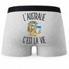 Boxer Homme L’Australie c’est la vie – Impression au dos