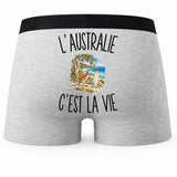 Boxer Homme L’Australie c’est la vie – Impression au dos