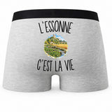 Boxer Homme L’Essonne c’est la vie – Impression au dos