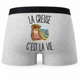 Boxer Homme La Creuse c’est la vie – Impression au dos
