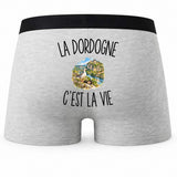 Boxer Homme La Dordogne c’est la vie – Impression au dos