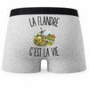 Boxer Homme La Flandre c’est la vie – Impression au dos