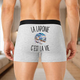 Boxer Homme La Laponie c’est la vie – Impression au dos