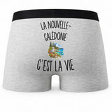 Boxer Homme La Nouvelle-Calédonie c’est la vie – Impression au dos