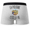Boxer Homme La Pologne c’est la vie – Impression au dos