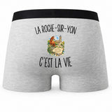 Boxer Homme La Roche-sur-Yon c’est la vie – Impression au dos