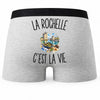 Boxer Homme La Rochelle c’est la vie – Impression au dos
