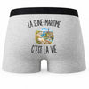 Boxer Homme La Seine-Maritime c’est la vie – Impression au dos