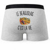 Boxer Homme Le Beaujolais c’est la vie – Impression au dos
