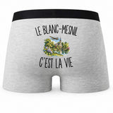 Boxer Homme Le Blanc-Mesnil c’est la vie – Impression au dos