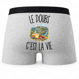 Boxer Homme Le Doubs c’est la vie – Impression au dos