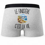 Boxer Homme Le Finistère c’est la vie – Impression au dos