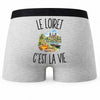 Boxer Homme Le Loiret c’est la vie – Impression au dos