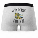 Boxer Homme Le Val de Loire c’est la vie – Impression au dos