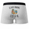 Boxer Homme Les Alpes-Maritimes c’est la vie – Impression au dos