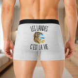 Boxer Homme Les Landes c’est la vie – Impression au dos