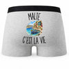 Boxer Homme Malte c’est la vie – Impression au dos