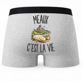 Boxer Homme Meaux c’est la vie – Impression au dos