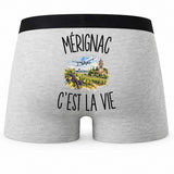Boxer Homme Mérignac c’est la vie – Impression au dos