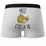 Boxer Homme Metz c’est la vie – Impression au dos