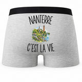 Boxer Homme Nanterre c’est la vie – Impression au dos