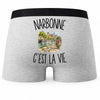 Boxer Homme Narbonne c’est la vie – Impression au dos