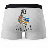 Boxer Homme Nice c’est la vie – Impression au dos