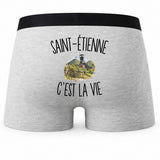 Boxer Homme Saint-Étienne c’est la vie – Impression au dos