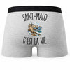 Boxer Homme Saint-Malo c’est la vie – Impression au dos