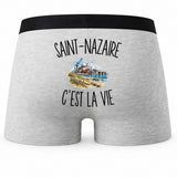 Boxer Homme Saint-Nazaire c’est la vie – Impression au dos