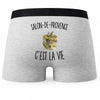 Boxer Homme Salon-de-Provence c’est la vie – Impression au dos