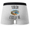 Boxer Homme Toulon c’est la vie – Impression au dos