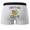 Boxer Homme Tremblay-en-France c’est la vie – Impression au dos