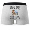 Boxer Homme Val-d’Isère c’est la vie – Impression au dos