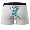Boxer Homme L’Aquabike c’est la vie – Impression au dos