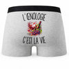 Boxer Homme L’Œnologie c’est la vie – Impression au dos