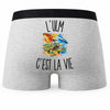 Boxer Homme L’Ulm c’est la vie – Impression au dos