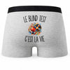Boxer Homme Le Blind Test c’est la vie – Impression au dos