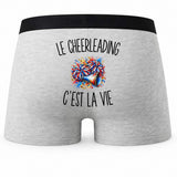 Boxer Homme Le Cheerleading c’est la vie – Impression au dos
