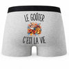 Boxer Homme Le Goûter c’est la vie – Impression au dos