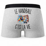 Boxer Homme Le Handball c’est la vie – Impression au dos