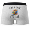 Boxer Homme Le Linge Qui S’Entasse c’est la vie – Impression au dos