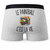 Boxer Homme Le Paintball c’est la vie – Impression au dos