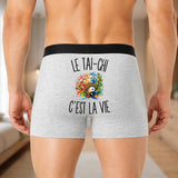 Boxer Homme Le Tai-Chi c’est la vie – Impression au dos