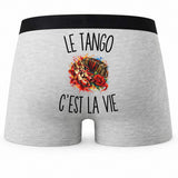 Boxer Homme Le Tango c’est la vie – Impression au dos