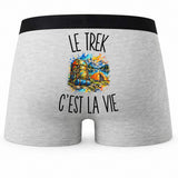 Boxer Homme Le Trek c’est la vie – Impression au dos